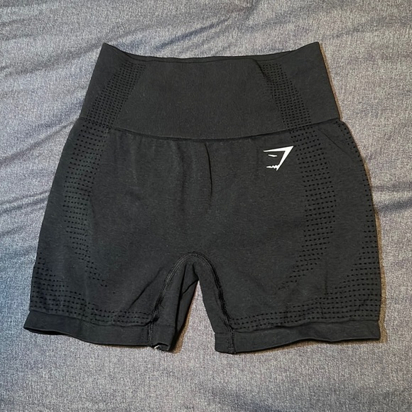 Gymshark Pants - Vital Seamless 2.0 Shorts from Gymshark in the color Black Marl